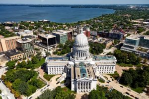 Aerial Photo of the Madison State Capitol