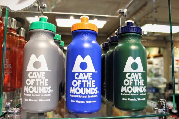 Cave of the Mounds Water Bottles. It's easy being green!