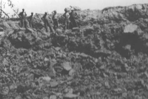 Workers at the Brigham Quarry in 1939 A moment in the history of Wisconsin