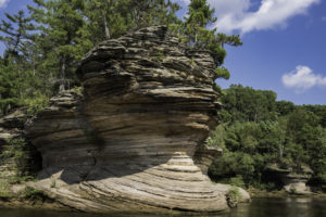Wisconsin Dells Formation along river