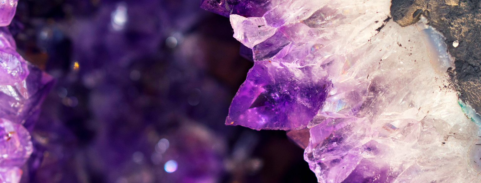 Photo of amethyst crystals