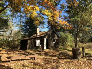 Aldo Leopold Foundation Shack building in the woods