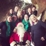 Photo of Green Tones A capella Group with Santa