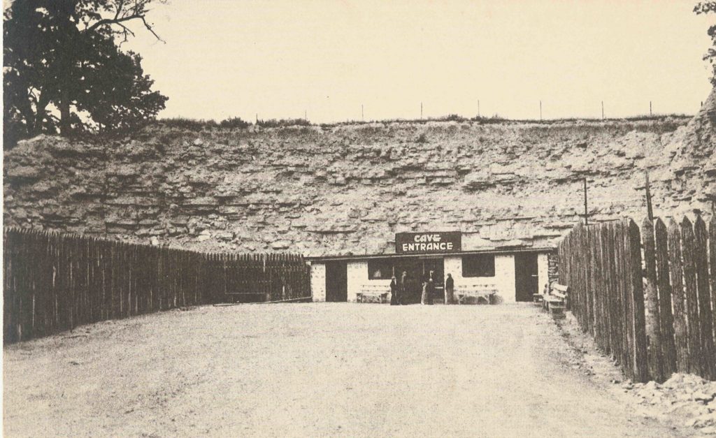 Vintage Photo of the Cave Entrance Building in the 1940s