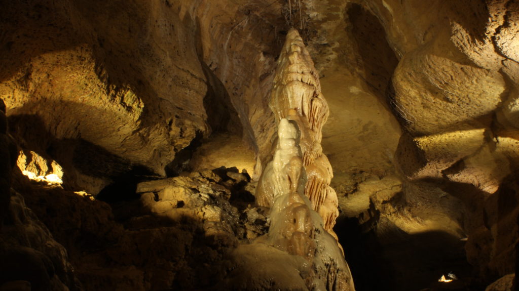 Photo of our largest Stalagmite along Onyx Ridge at this must see place