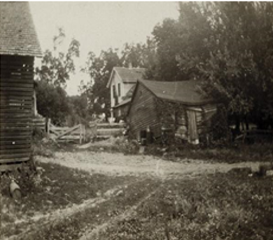 Vintage Photo of historic buildings in the late 1800s