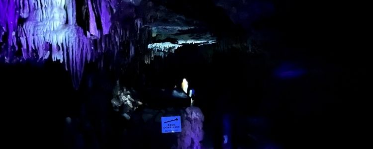 Blacklights in a Cave