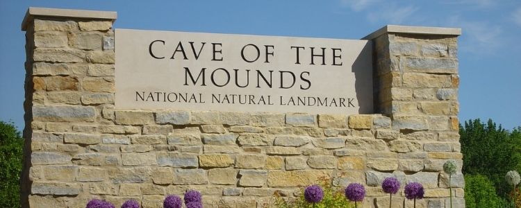 Cave of the Mounds Stone Sign