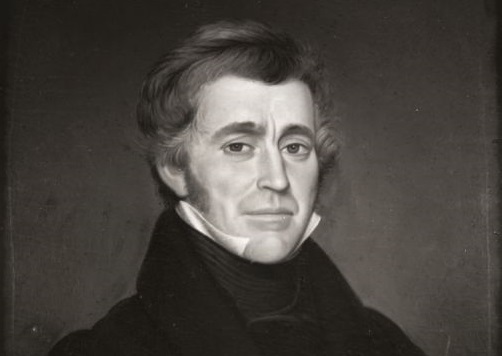 A Black and white painted portrait of Ebenezer Brigham