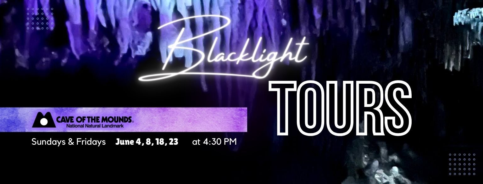Blacklight Tours. June 4, 8, 18, 23 at 4:30 PM