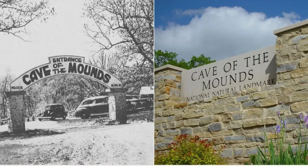 Cave of the Mounds Sign through time