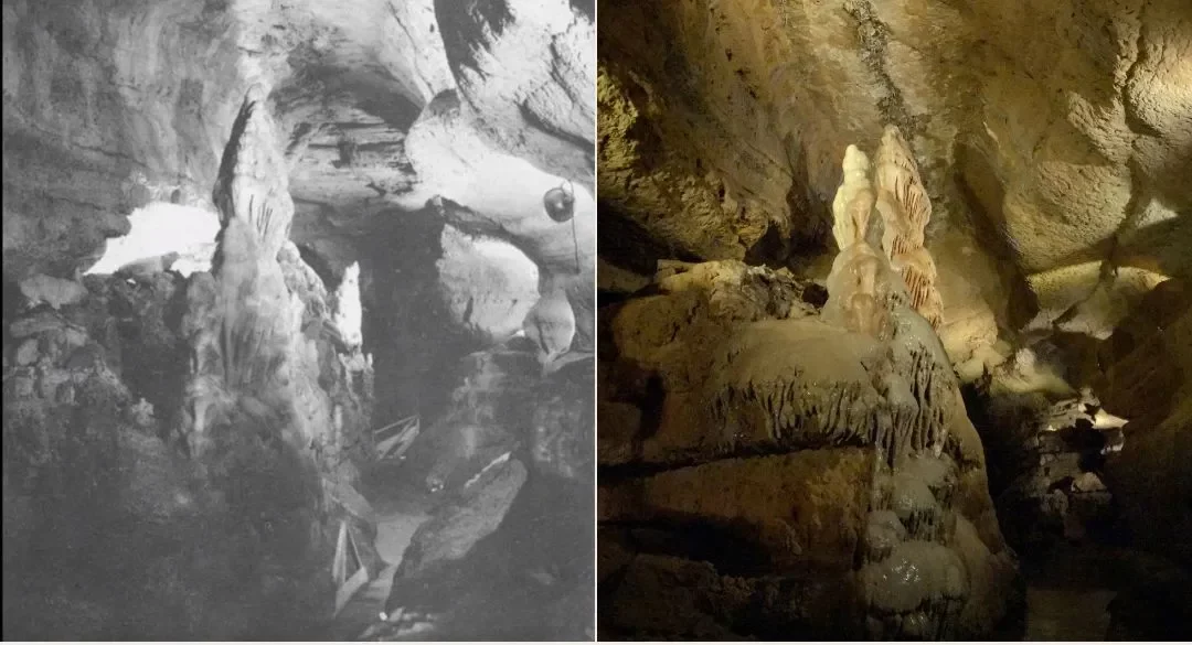 Tallest Stalagmite through time