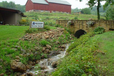 Photo of our Chert Creek in front of our Visitors Center