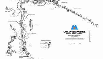 Map of Cave of the Mounds Cave