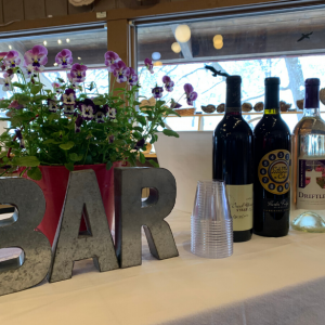 Bar with wine at the Cave of the Mounds