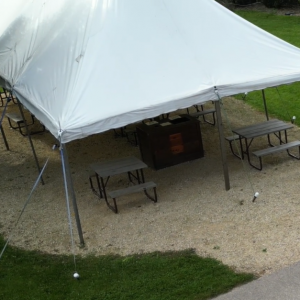 White Party Tent at Wisconsin Cave
